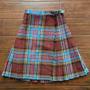 VINTAGE GLENCONNER || TARTAN WRAP SKIRT